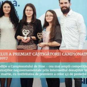 Proiectele desemnate castigatoare ale Campionatului de Bine