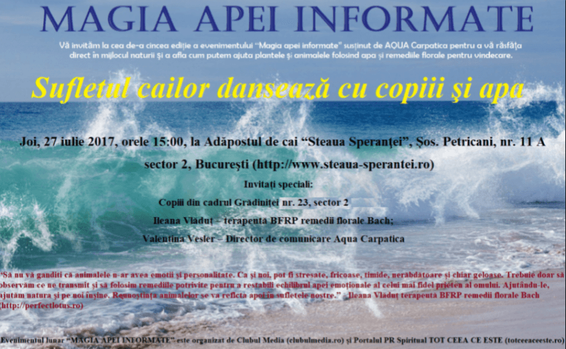 “MAGIA APEI INFORMATE”, ediția a cincea “MAGIA APEI INFORMATE”, ediția a cincea