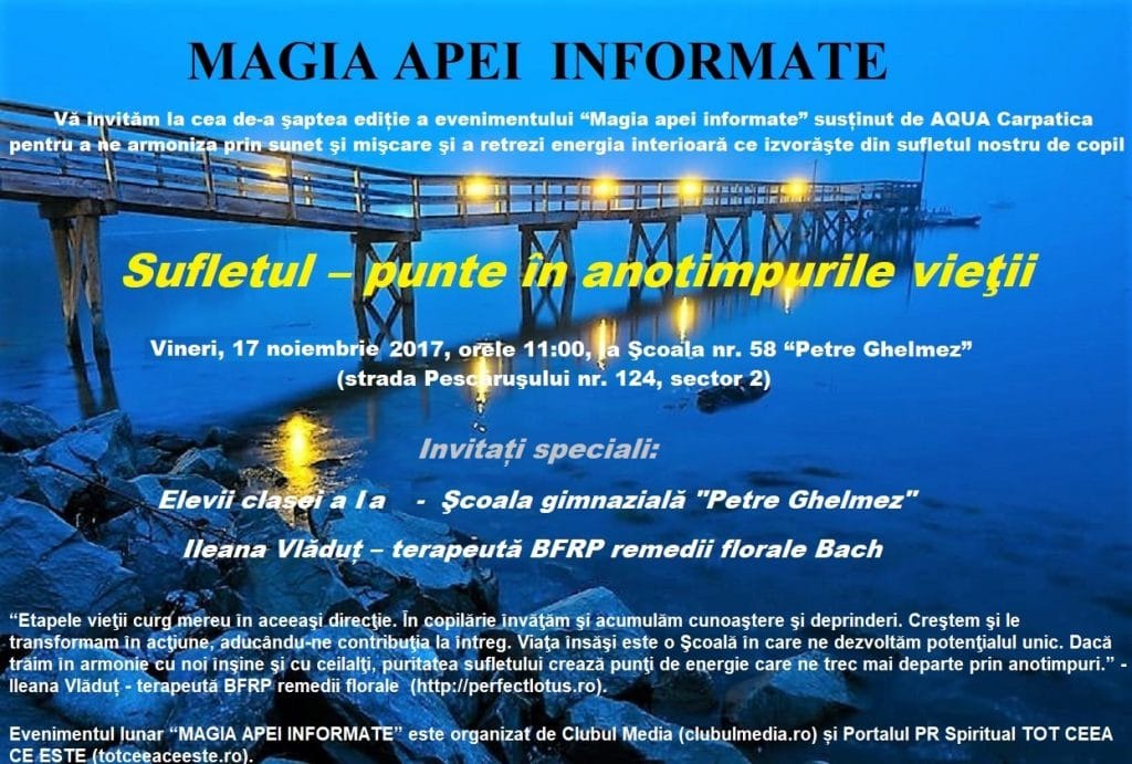 MAGIA APEI INFORMATE” – ediția a şaptea
