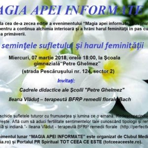 “Magia apei informate”- ediția X celebrează harul feminităţii