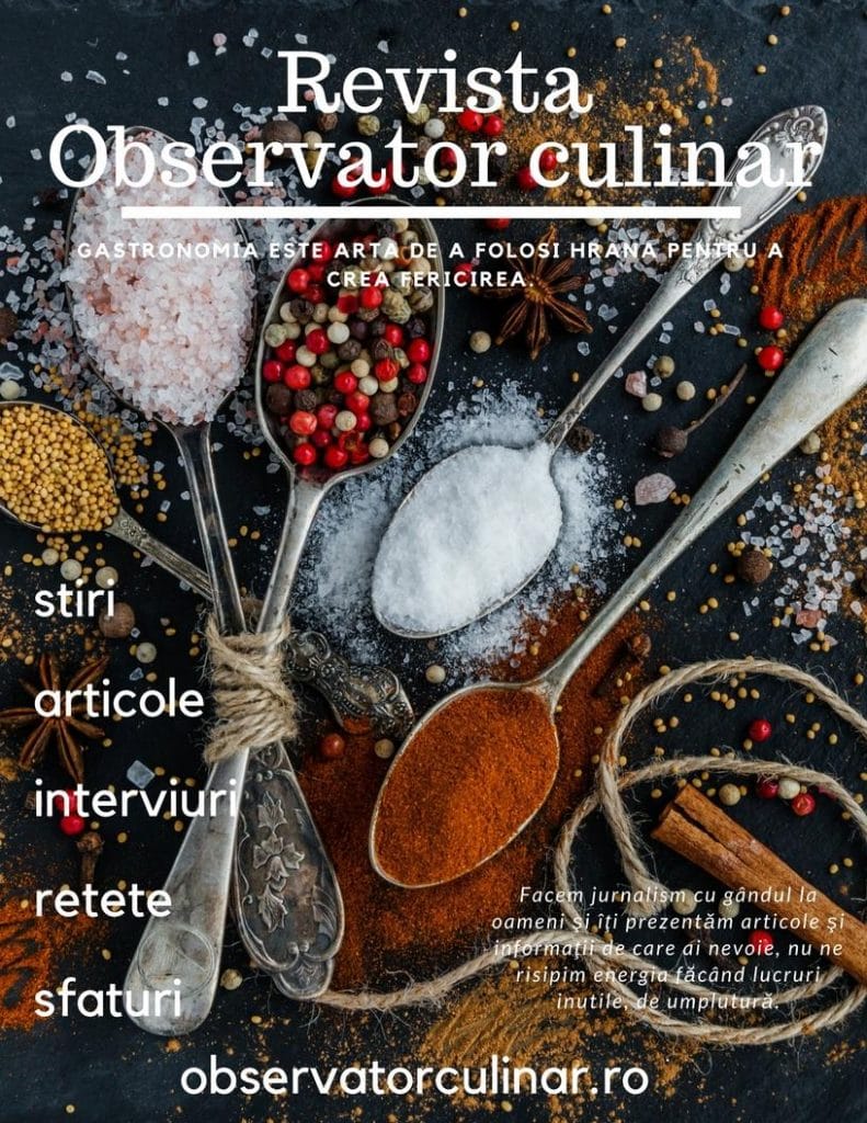 A apărut o nouă platformă în domeniul gastronomic: observatorculinar.ro