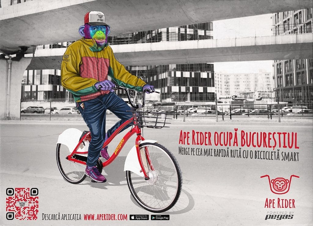 Pegas lansează cel mai inovator sistem de bike sharing din România fără stații de parcare fizice