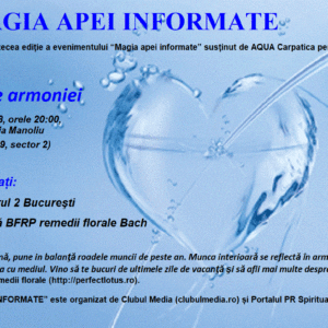 Ediția XVI “Magia apei informate” (AQUA Carpatica)