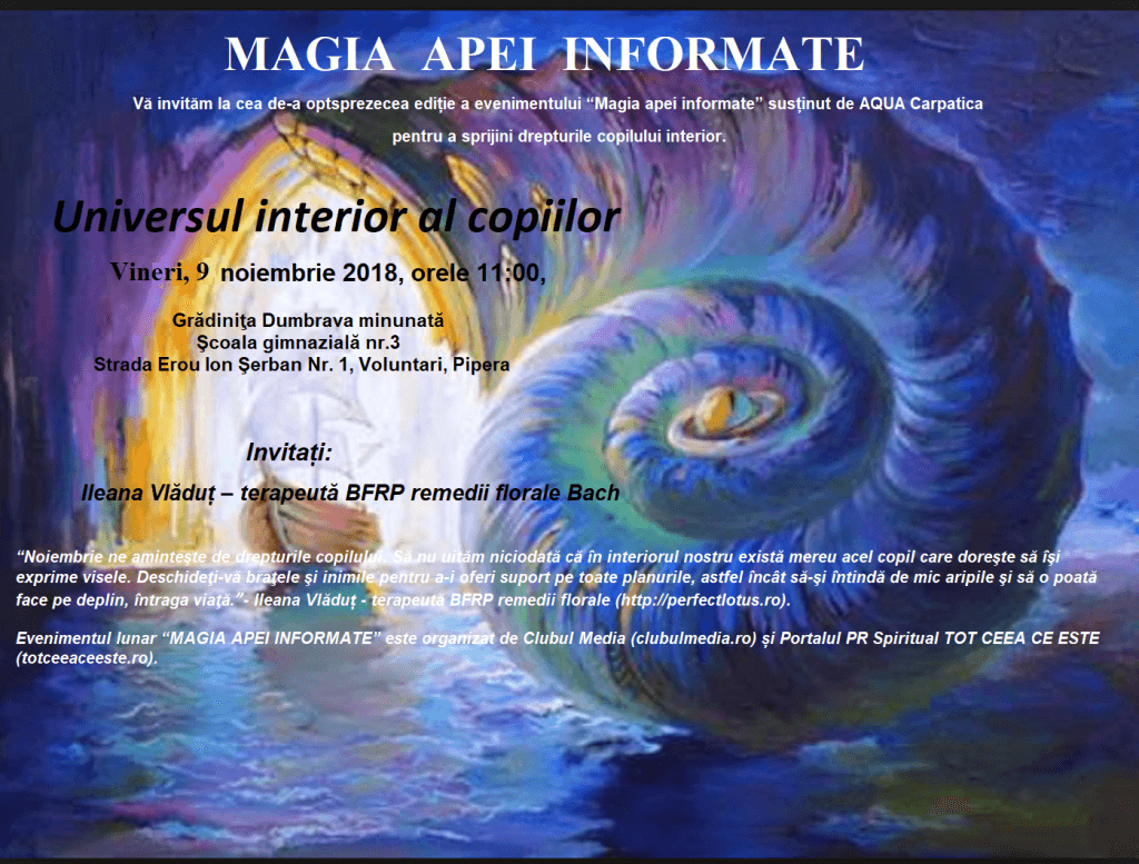 MAGIA APEI INFORMATE editia XVIII
