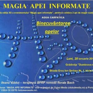 Editia XX – Doi ani de “Magia apei informate” alaturi de AQUA Carpatica