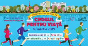 Sâmbătă, 16 martie 2019, se va desfășura ȋn Parcul “Alexandru Ioan Cuza” (IOR) din București cea de-a cincea ediție a “Crosului pentru Viață”
