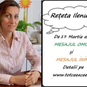 REȚETA ZILEI de 17 martie pentru a FI OM