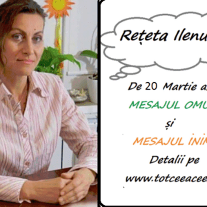 REȚETA ZILEI de 20 martie pentru a FI OM