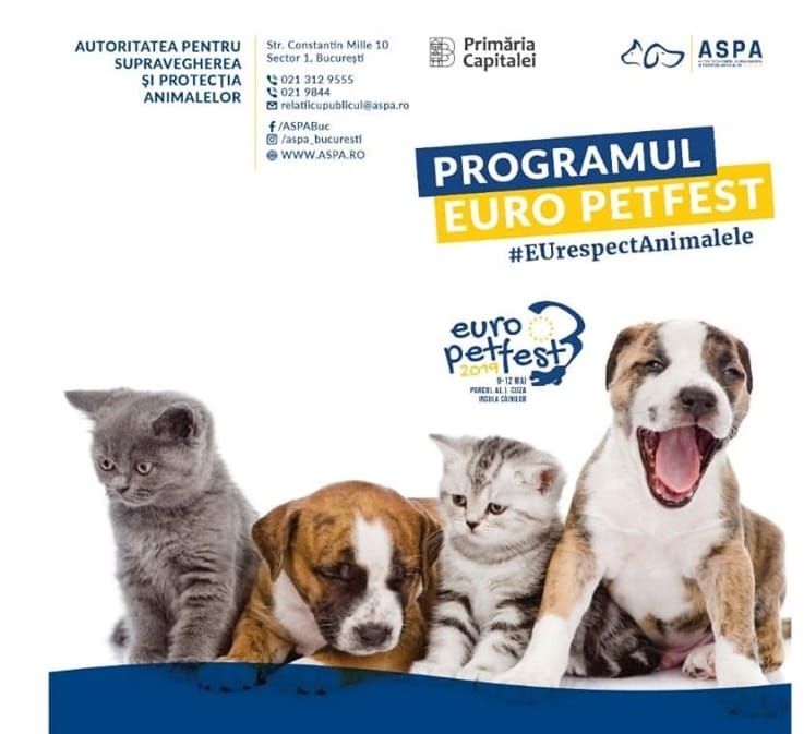 PET FEST 9 – 12 mai 2019, Bucuresti – Insula Cainilor, Parcul I.O.R.