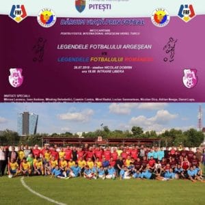 Legendele fotbalului românesc, acțiune caritabilă la Pitești pentru Viorel Turcu. Meci demonstrativ al naționalei jurnaliștilor
