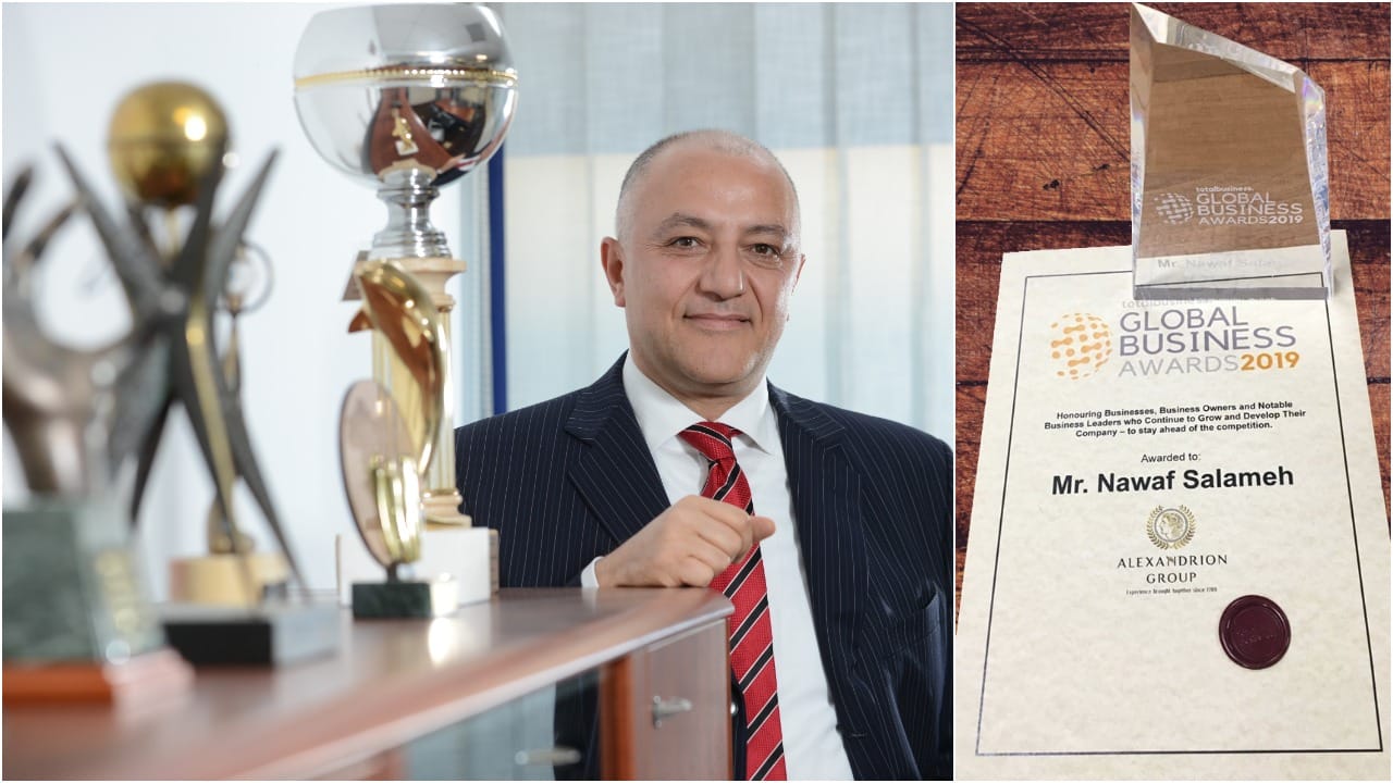 Nawaf Salameh, președintele Alexandrion Group, premiat la Total Business – Global Business Awards 2019
