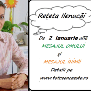 REȚETA ZILEI de 2 Ianuarie pentru a FI OM