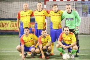 Ghionea, Petre Marin, Paraschiv, Mitu, adversari în meciurile naționalei jurnaliștilor