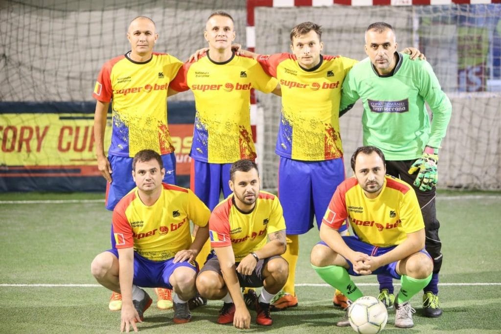 Ghionea, Petre Marin, Paraschiv, Mitu, adversari în meciurile naționalei jurnaliștilor