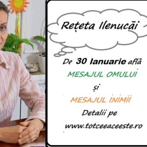 REȚETA ZILEI de 30 Ianuarie pentru a FI OM