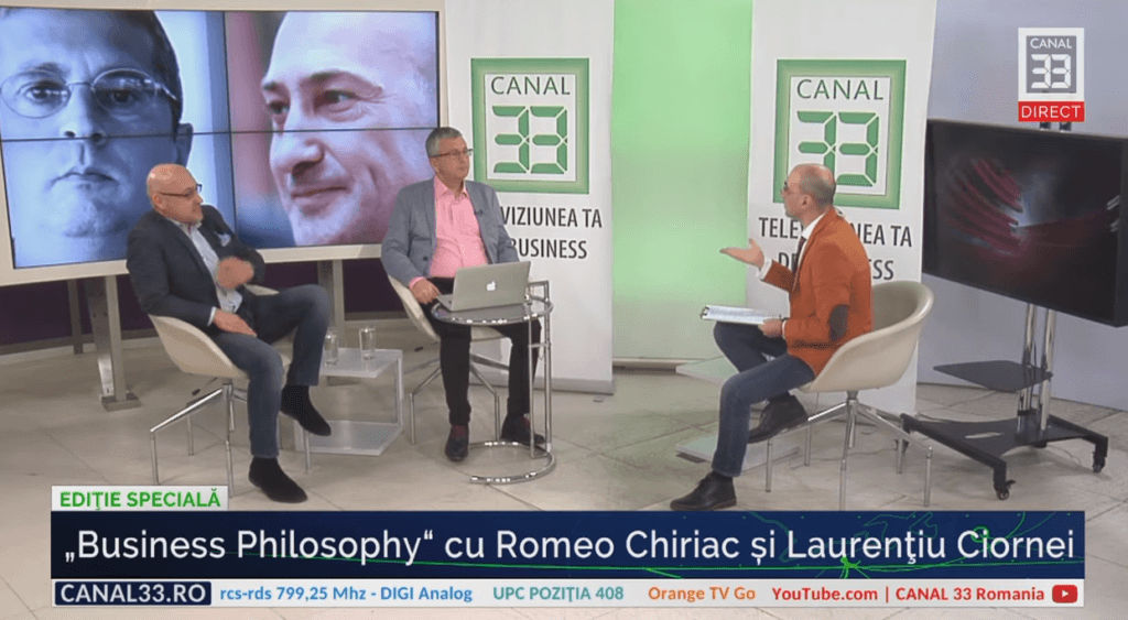 A fost lansată emisiunea „Business Philososphy” de la Canal 33. Format și invitați