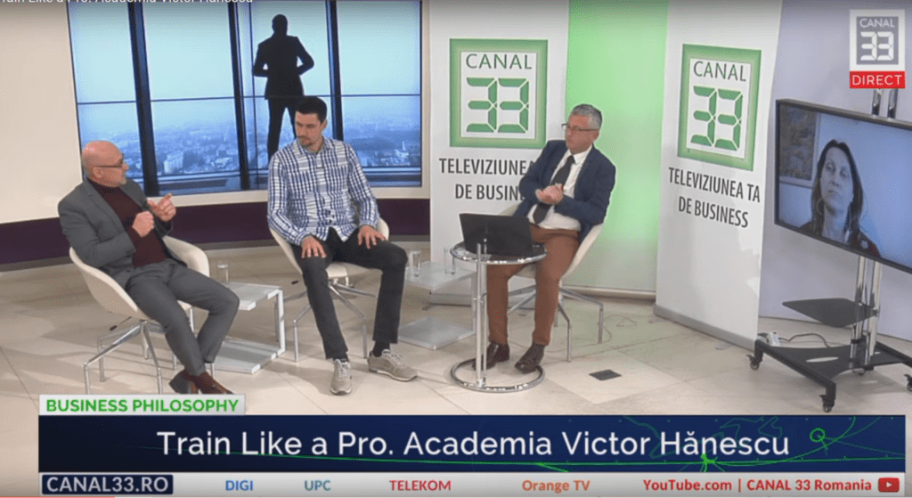 „Train Like a Pro. Academia Victor Hănescu”. Emisiune Business Philosophy la Canal 33 „Train Like a Pro. Academia Victor Hănescu”. Emisiune Business Philosophy la Canal 33