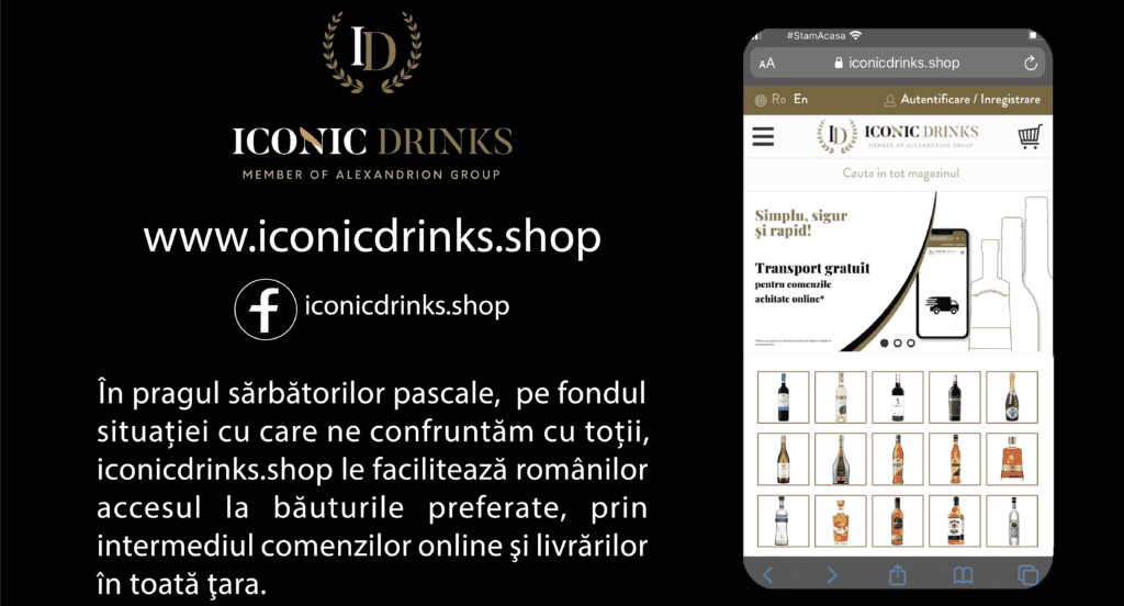 Iconicdrinks.shop le facilitează românilor accesul la băuturile preferate, ȋn pragul sărbătorilor pascale