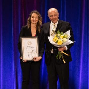 Interviu cu campioana olimpică la scrimă, Ana Maria Brânză, laureată a Galei Trofeelor Alexandrion: «Să fii pe podium la gala este un obiectiv, dar pentru a ajunge acolo trebuie să-ţi ȋndeplineşti obiectivele sportive »