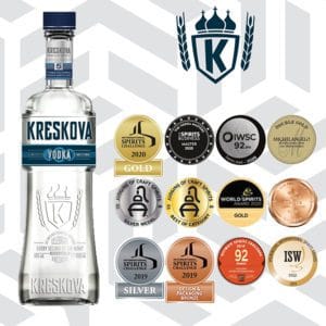 Kreskova Vodka: Medalie Master la The Vodka Masters 2020 şi alte 11 medalii la competiţii prestigioase, desfăşurate pe 3 continente