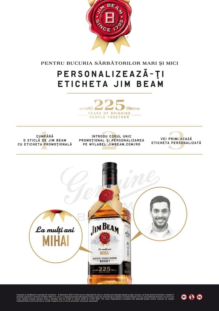 Jim Beam sărbătoreşte 225 de ani de la deschiderea distileriei, oferindu-le iubitorilor de bourbon o experienţă memorabilă