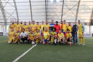 Foști internaționali au jucat în meciul caritabil dintre naționalele jurnaliștilor și artiștilor