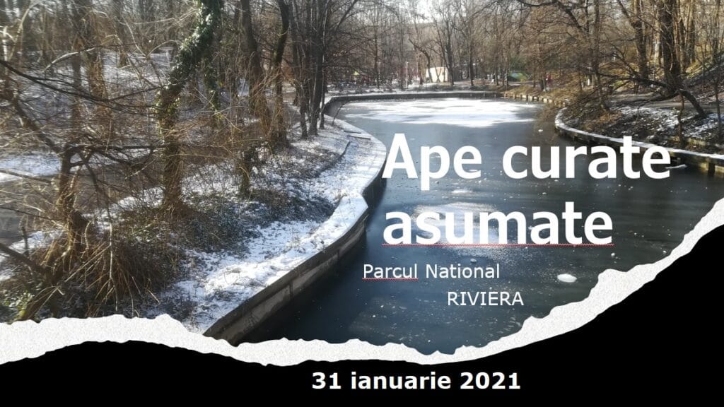 “Ape curate asumate” –  sfarsit de ianuarie in Parcul National Riviera, Bucuresti