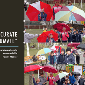 „Ape curate asumate” sub umbrele colorate de Ziua Internationala funny a Umbrelei