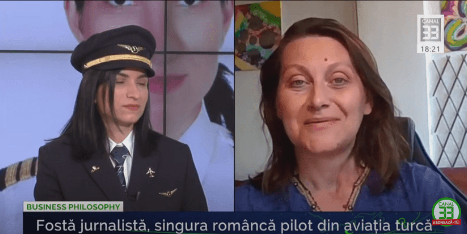 Alegeri potrivite si zbor printre astre cu singura româncă pilot de la Turkish Airlines