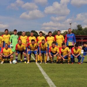 Meci amical între naționalele de fotbal ale procurorilor și jurnaliștilor