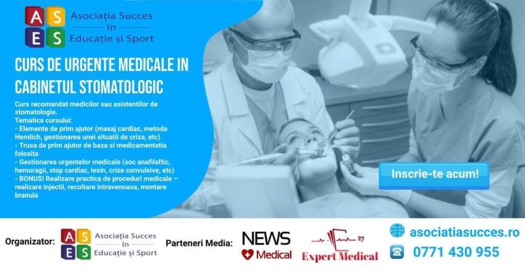 Curs de urgențe medicale în cabinete stomatologice