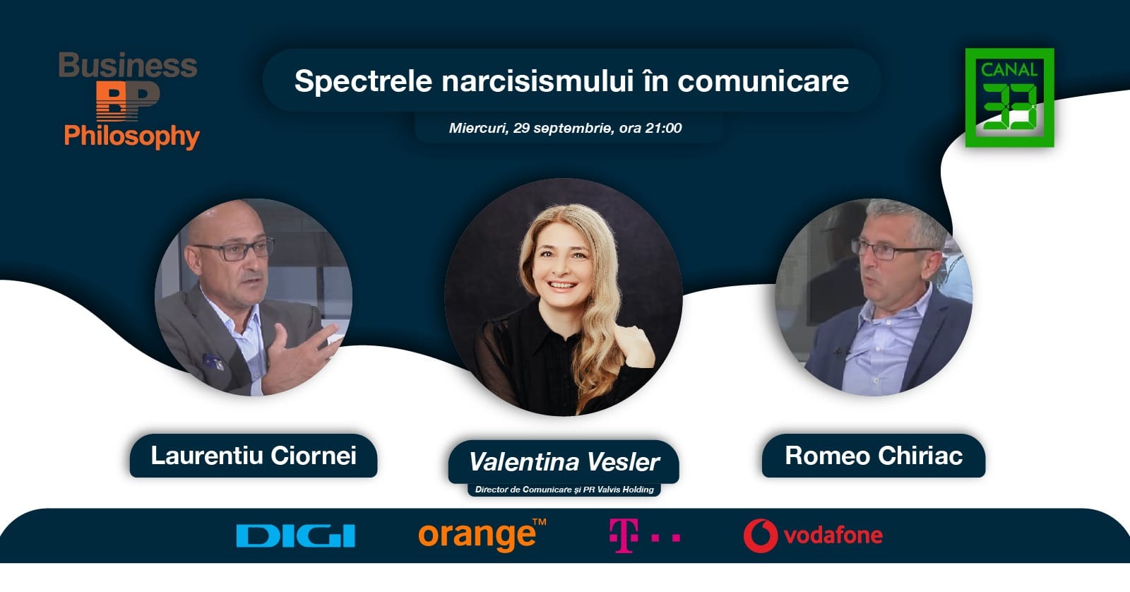 Spectrele narcisismului în comunicare. Emisiune Business Philosophy