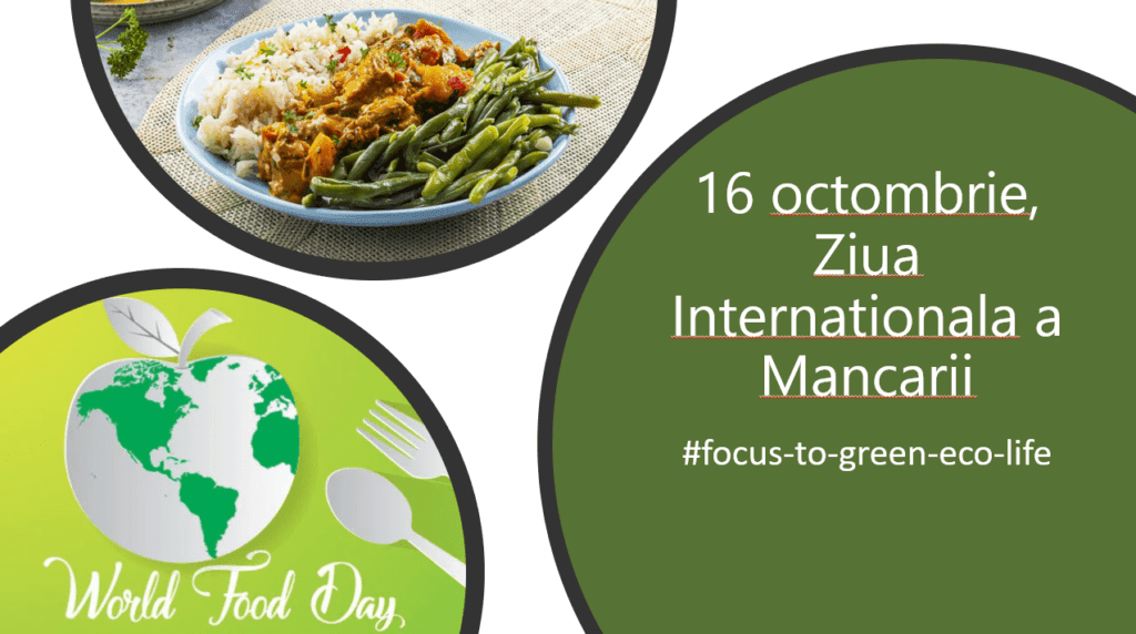Hranǎ verde, sǎnǎtoasǎ – 16 octombrie, Ziua Internationalǎ a Mȃncǎrii