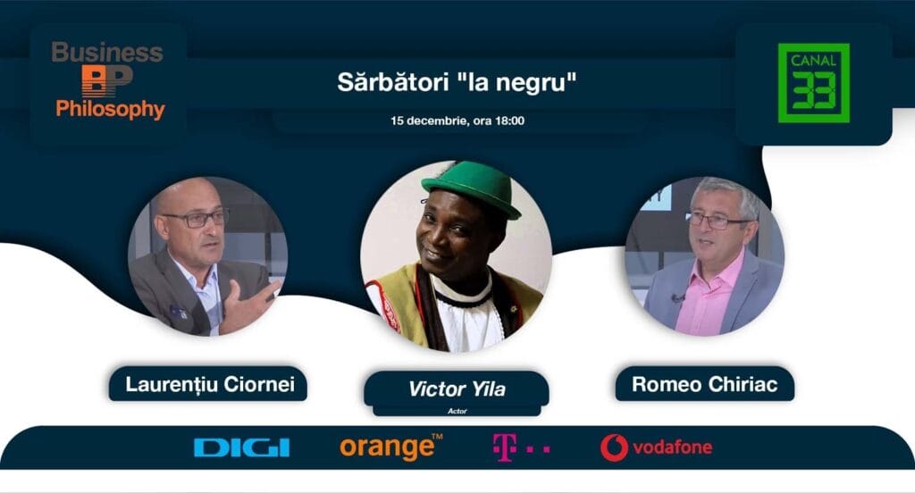 Sărbători „la negru”, cu actorul Victor Yila – Emisiune Business Philosophy