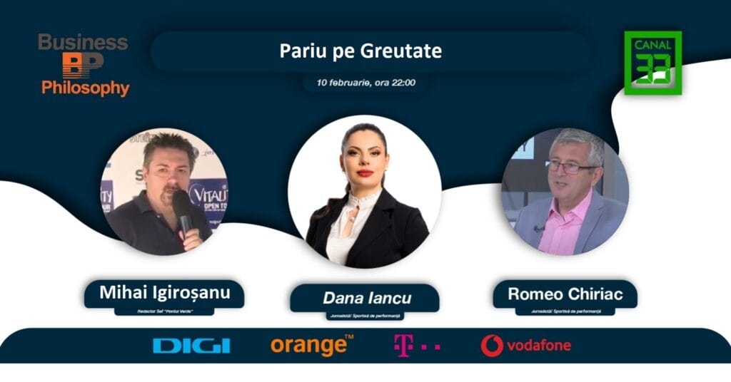 Pariu pe greutate, in cadrul emisiunii Business Philosophy