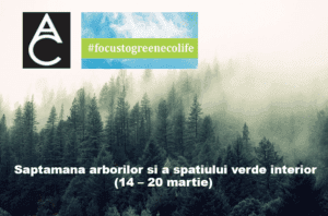 #focustogreenecolife: Saptamana arborilor si a spatiului verde interior (14 – 20 martie)