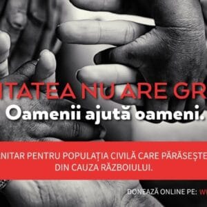 Campaniei ”Umanitatea nu are granițe” desfășurate de Crucea Roșie i se alătură AQUA Carpatica