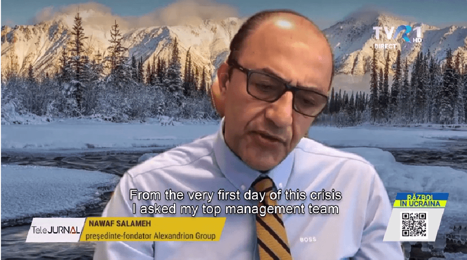 Susţinerea celor afectaţi de criza din Ucraina – Alexandrion Group se implică