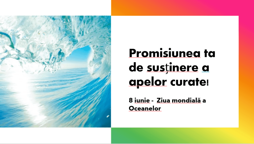 Fotografia ta cu APA de 8 iunie #ZiuaOceanelor si #ApeCurateAsumate