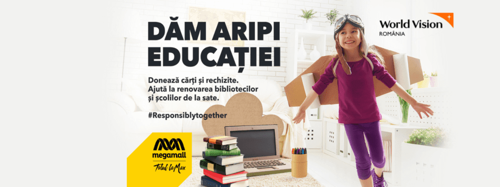 Cărți și rechizite pentru copiii de la sate. A doua ediție a campaniei „Dăm aripi educației“