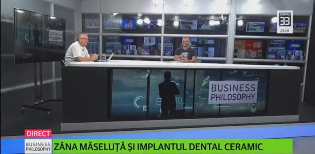 Emisiune Business Philosophy: Implantul dentar Straumann Pure Ceramic. Studiu de caz Artistic Dent