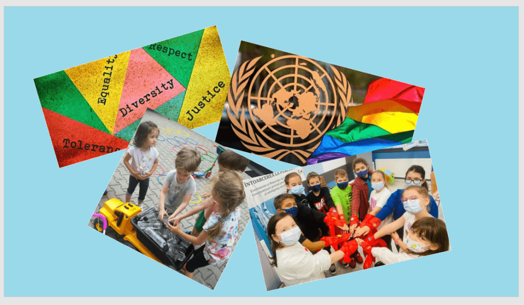 Culori ȋn nuanţe diferite. Dreptul de a fi om cu apecurateasumate