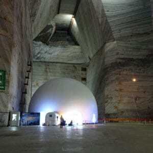 CERUL DE SUB PĂMÂNT, OBSERVABIL DE LA 208M ADÂNCIME, la Salina Slănic Prahova